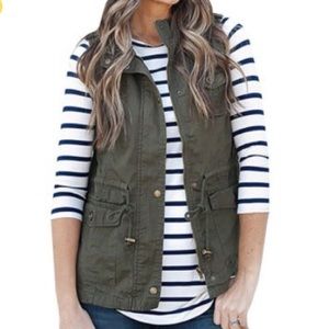 NEW army green vest
